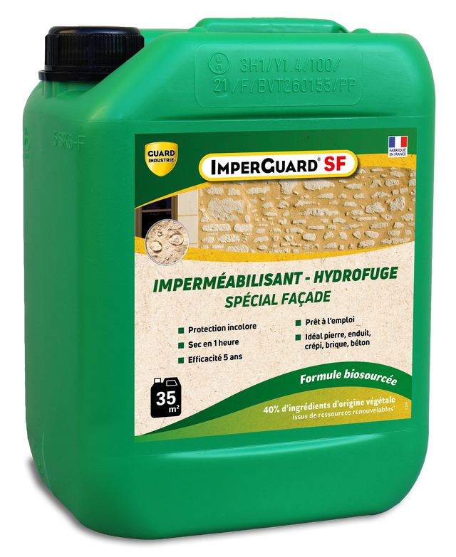 Imperméabilisant Hydorfuge façade GUARD INDUSTRIE 5L