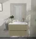 MUEBLE DE BAÑO BLUR VERDE 80X45CM - 1