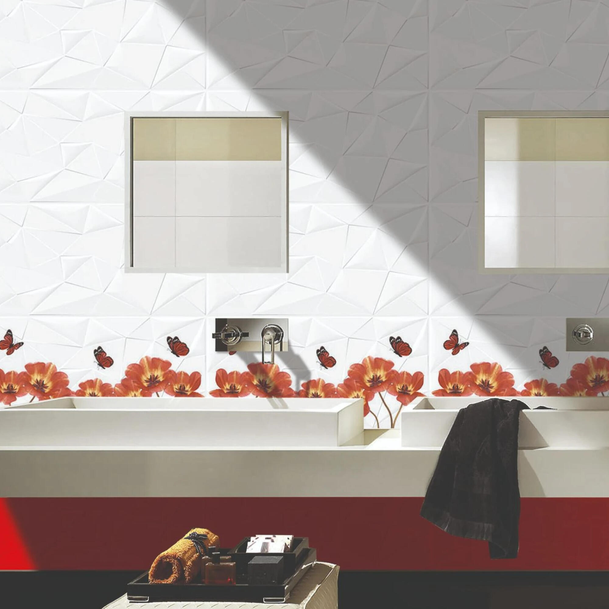 Faianta 30 x 60 cm, Passion Star, uni, rosu, lucios, rectificata