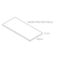 ENCIMERA PARA LAVABO ATLANTIS ANTRACITA 120X46CM - 6