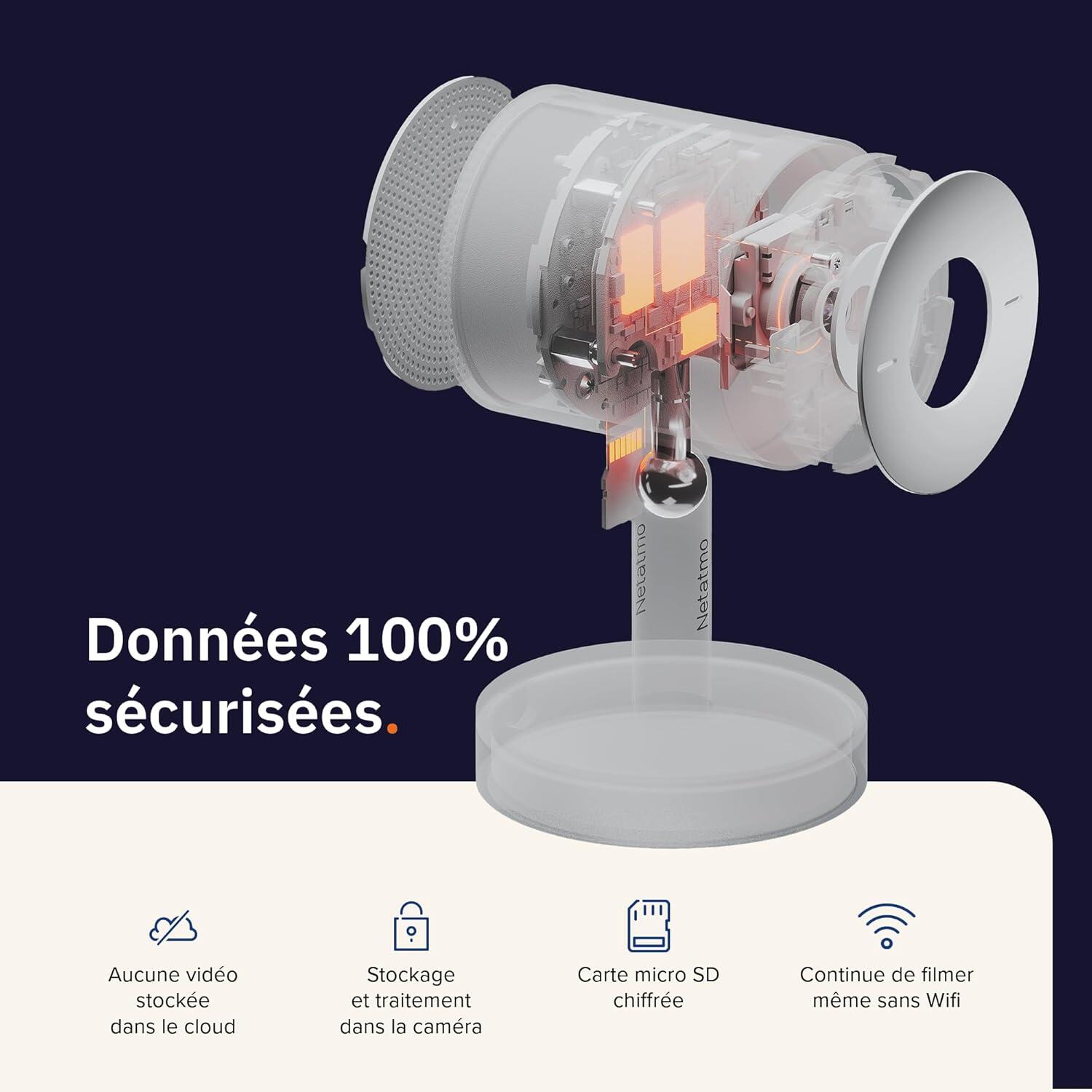 Caméra de surveillance intérieure filaire, noir, Netatmo - 9