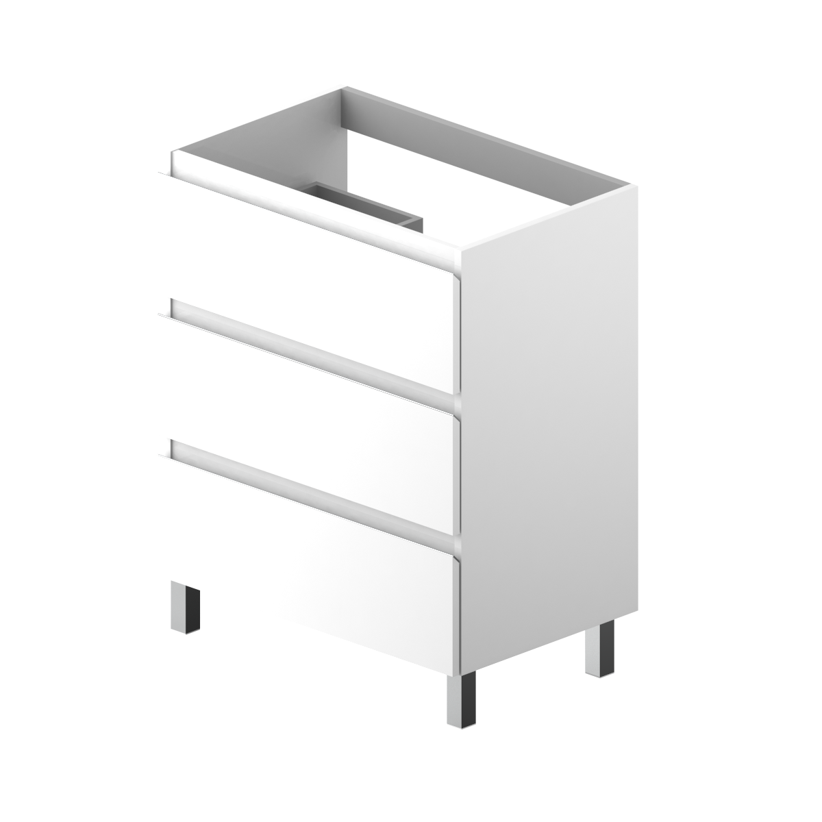 MUEBLE DE BAÑO MODULAR ATLANTIS BLANCO 3 CAJONES 70X45CM - 3