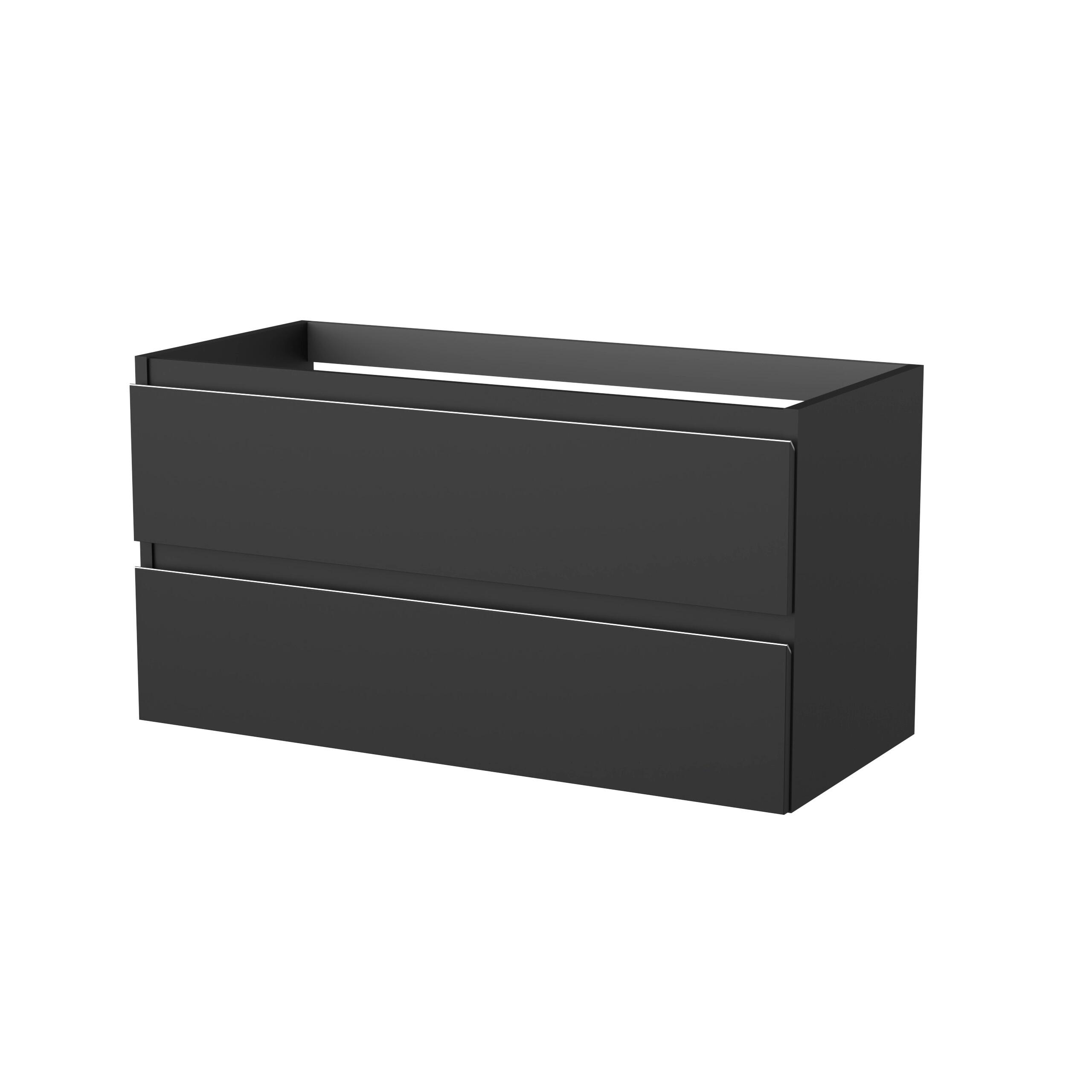 MUEBLE DE BAÑO ATLANTIS ANTRACITA 2 CAJONES 100X45CM - 4