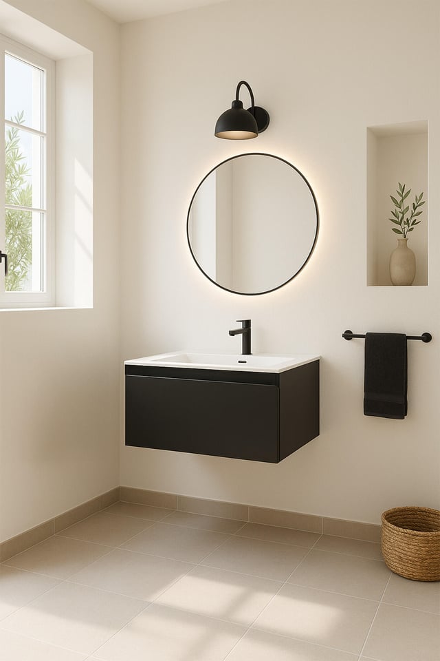 MUEBLE DE BAÑO MODULAR ATLANTIS ANTRACITA 1 CAJON 60X45CM