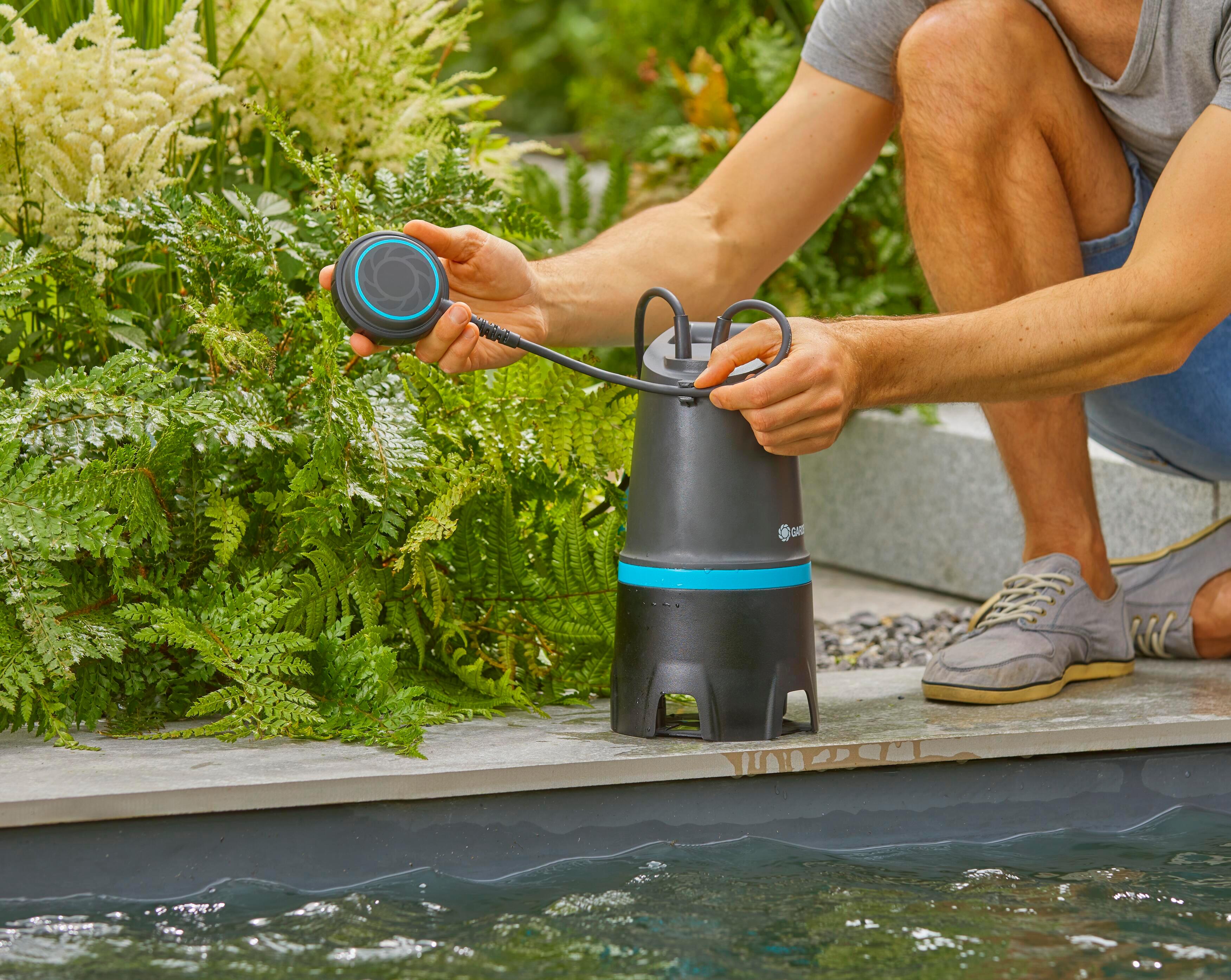 Pompe d'évacuation eaux chargées GARDENA 20000 l/h - 9