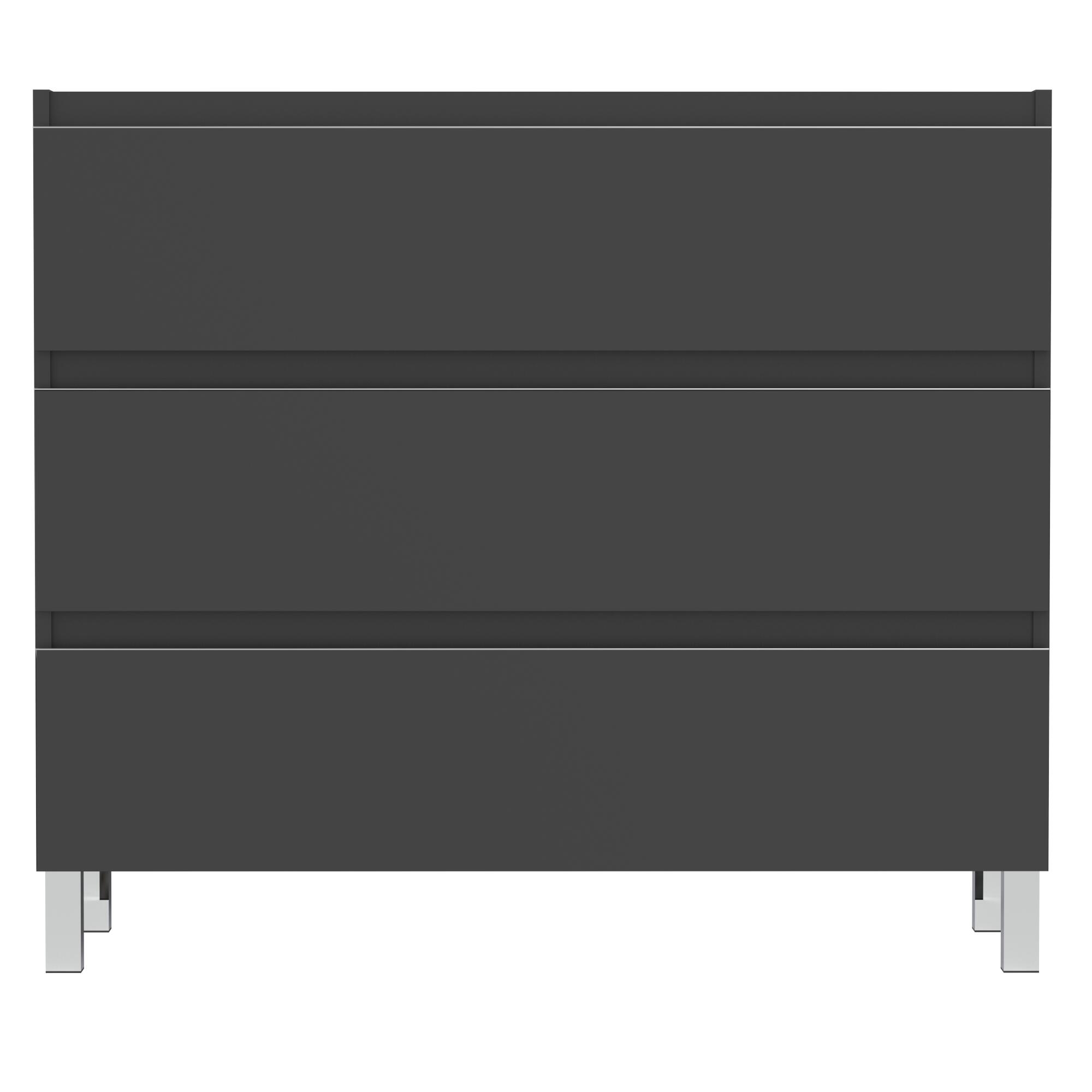 MUEBLE DE BAÑO MODULAR ATLANTIS ANTRACITA 3 CAJONES 100X45CM - 4