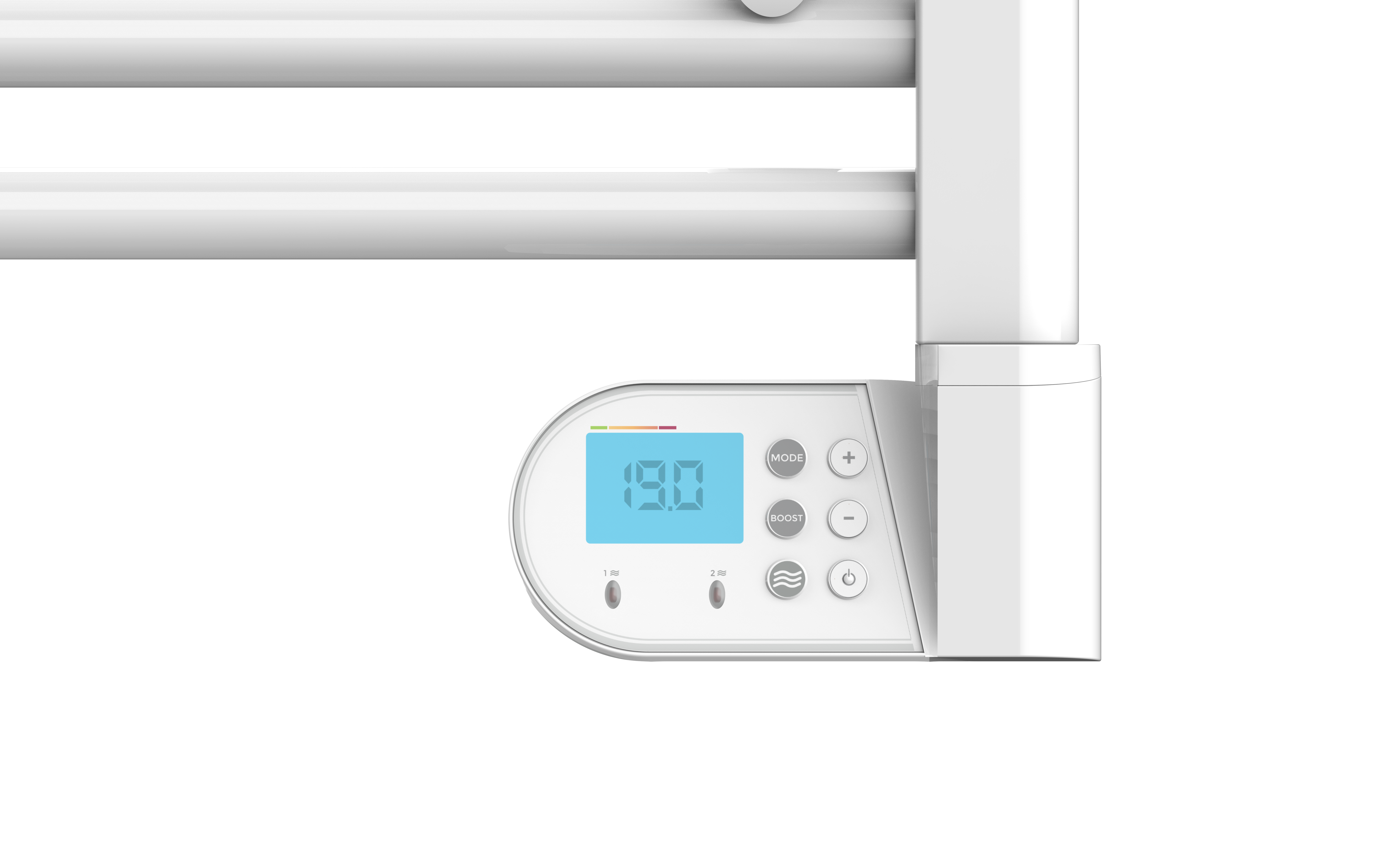 Sèche-serviette électrique à inertie fluide  blanc 500 W FLO BAIN II - NOIROT - 4