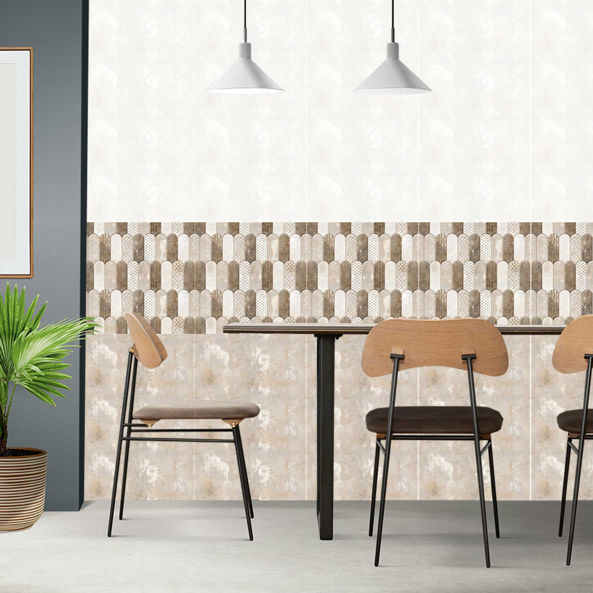 Faianta 30 x 60 cm, 6430 D Bela, aspect beton, gri inchis, mat, rectificata