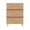 MUEBLE DE BAÑO LIMA ROBLE 60X39CM 3 CAJONES - 4