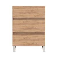 MUEBLE DE BAÑO LIMA ROBLE 60X39CM 3 CAJONES - 4