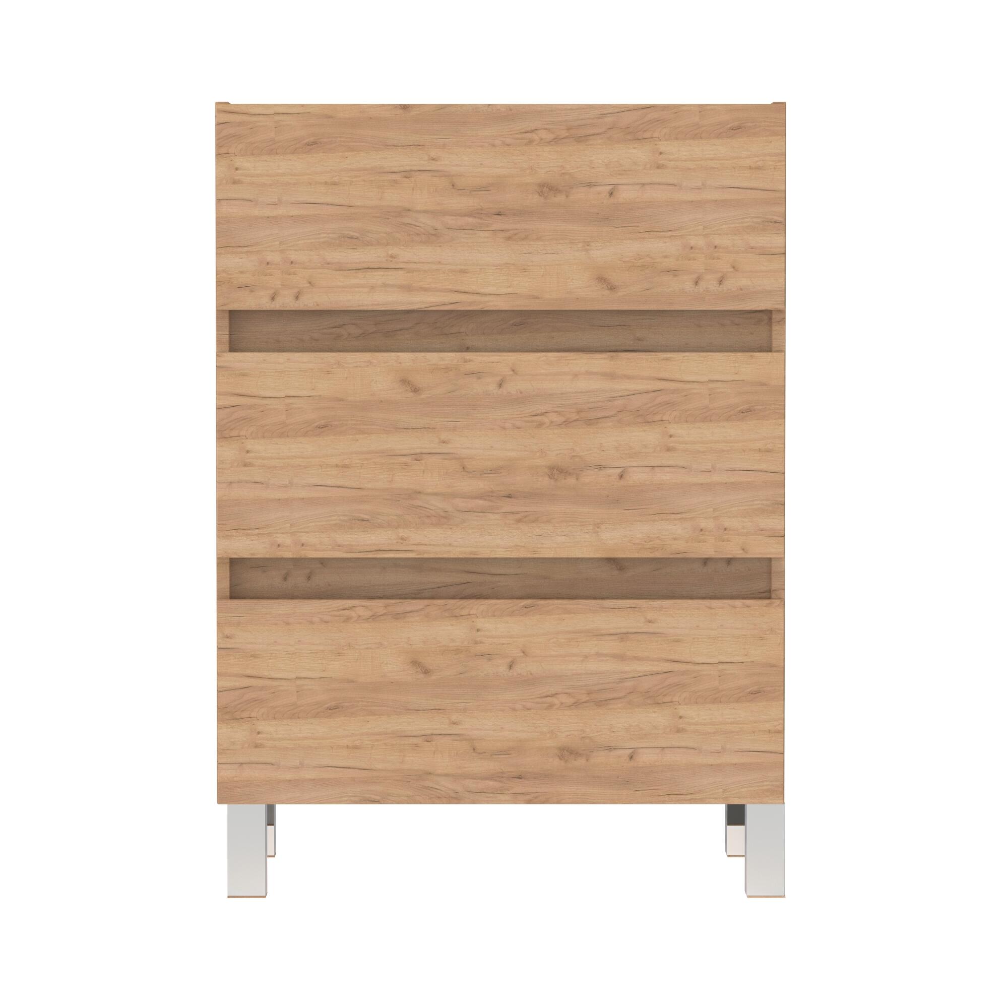 MUEBLE DE BAÑO BOSTON ROBLE 60X45CM 3 CAJONES - 3