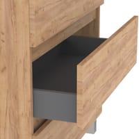 MUEBLE DE BAÑO LIMA ROBLE 60X39CM 3 CAJONES - 5