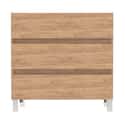 MUEBLE DE BAÑO BOSTON ROBLE 100X45CM 3 CAJONES - 4