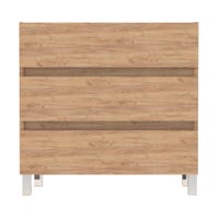 MUEBLE DE BAÑO BOSTON ROBLE 100X45CM 3 CAJONES - 4