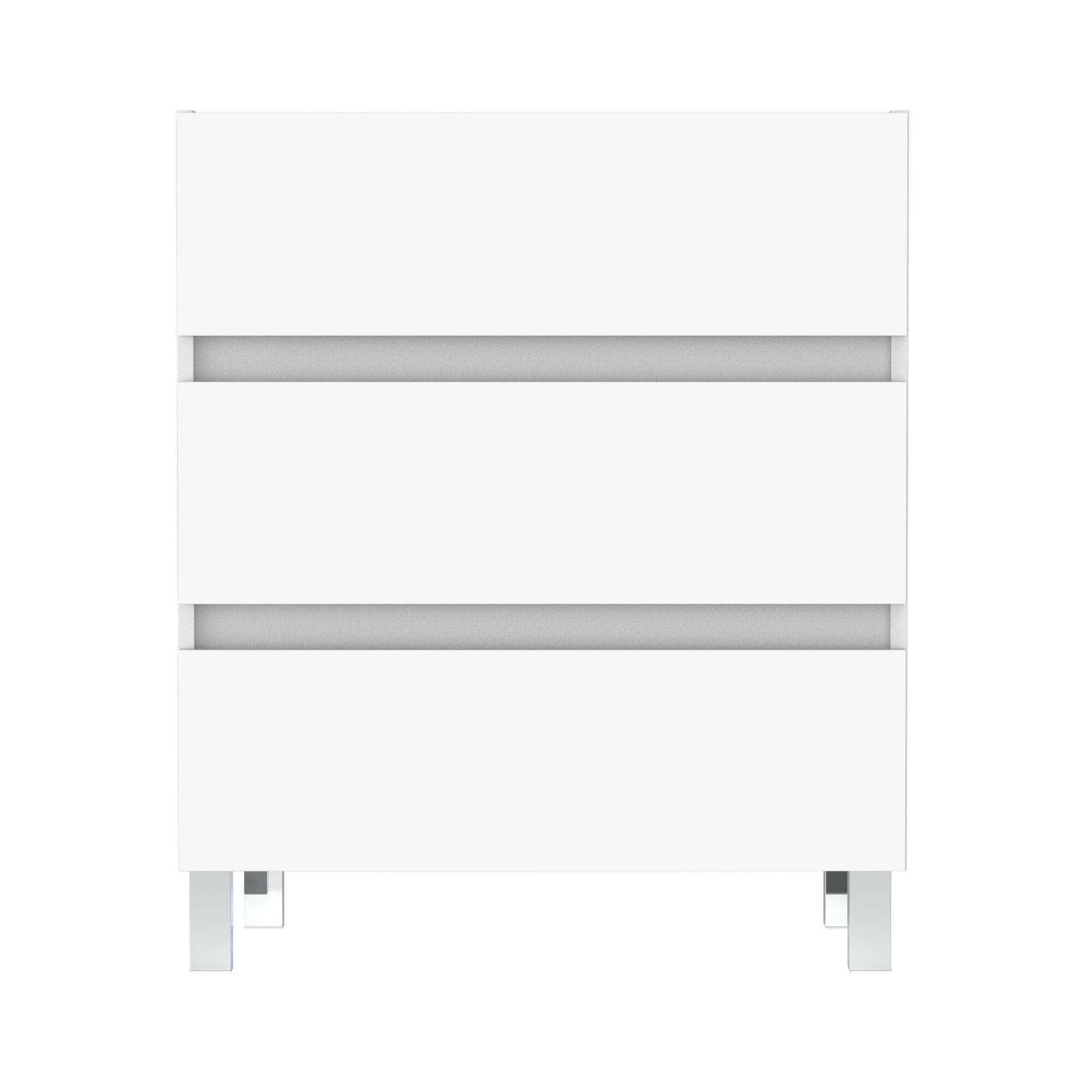 MÓVEL BANHO BOSTON 80CM 3 GAV BRANCO - 5