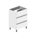 MUEBLE DE BAÑO BOSTON BLANCO 60X45CM 3 CAJONES - 2
