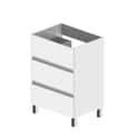 MUEBLE DE BAÑO BOSTON BLANCO 60X45CM 3 CAJONES - 3