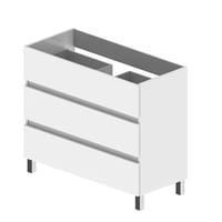 MUEBLE DE BAÑO BOSTON BLANCO 100X45CM 3 CAJONES - 3