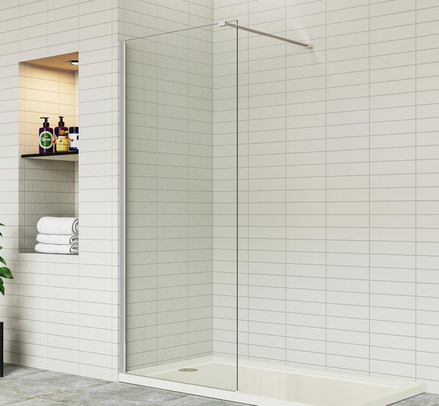 Painel de duche 100x195 cm cromado Índico