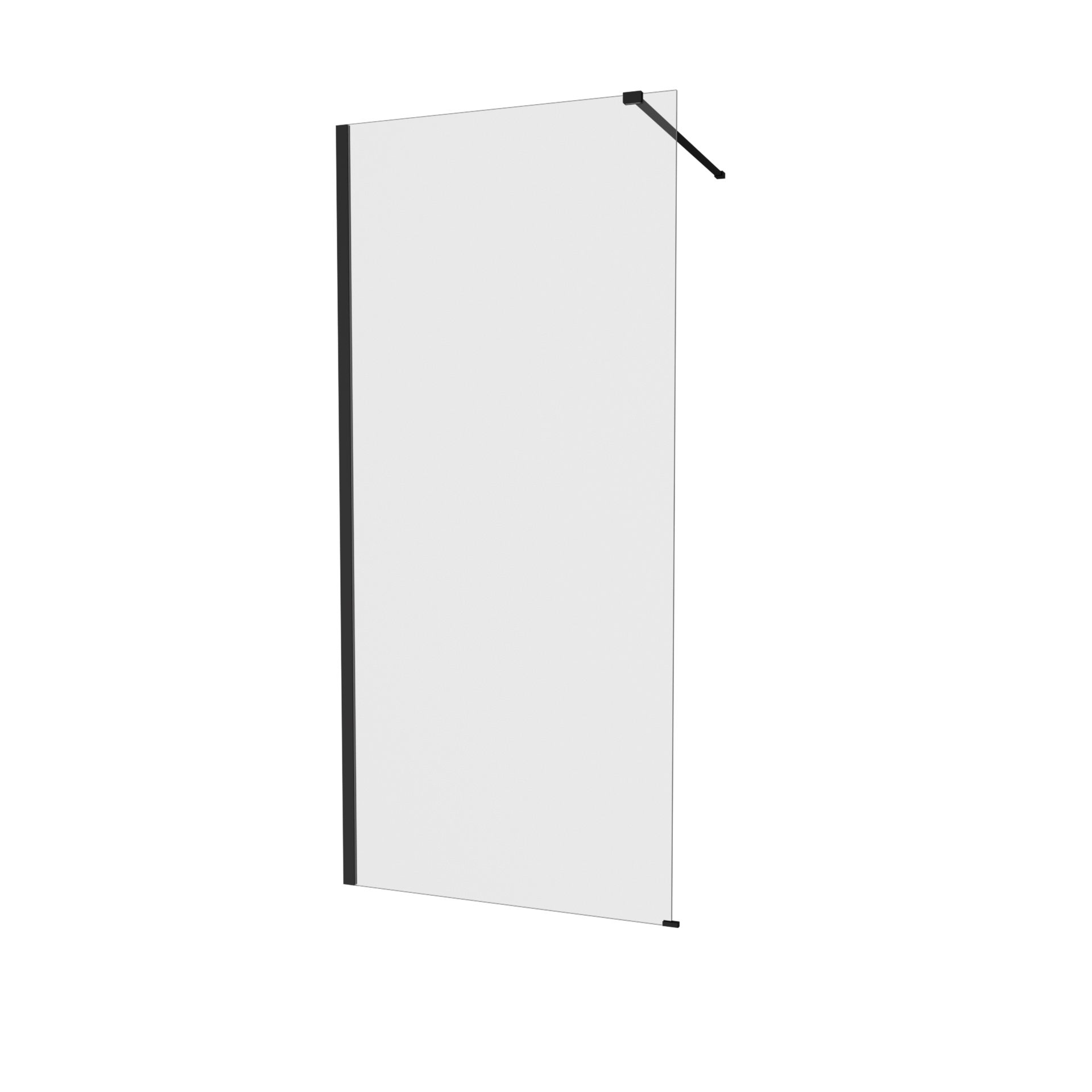 Painel de duche 100x195 cm preto Índico - 2