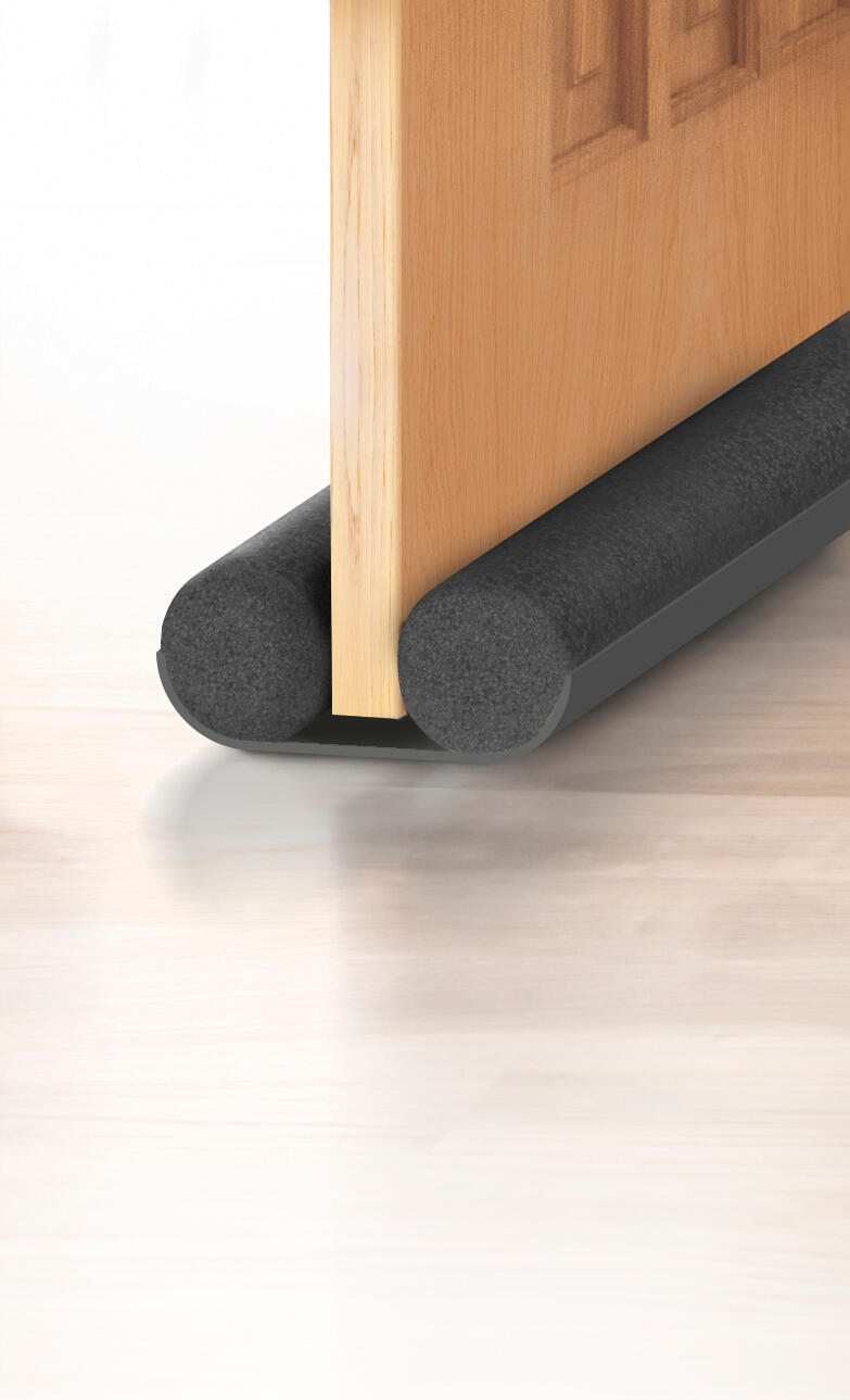 Bas de porte à glissement à glissement AXTON,  L.100 cm gris - 2