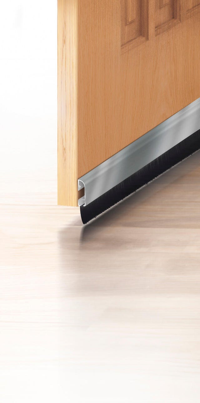 Dos De Bas De Porte 100% Coton Beige 85x25 Cm - Neuf