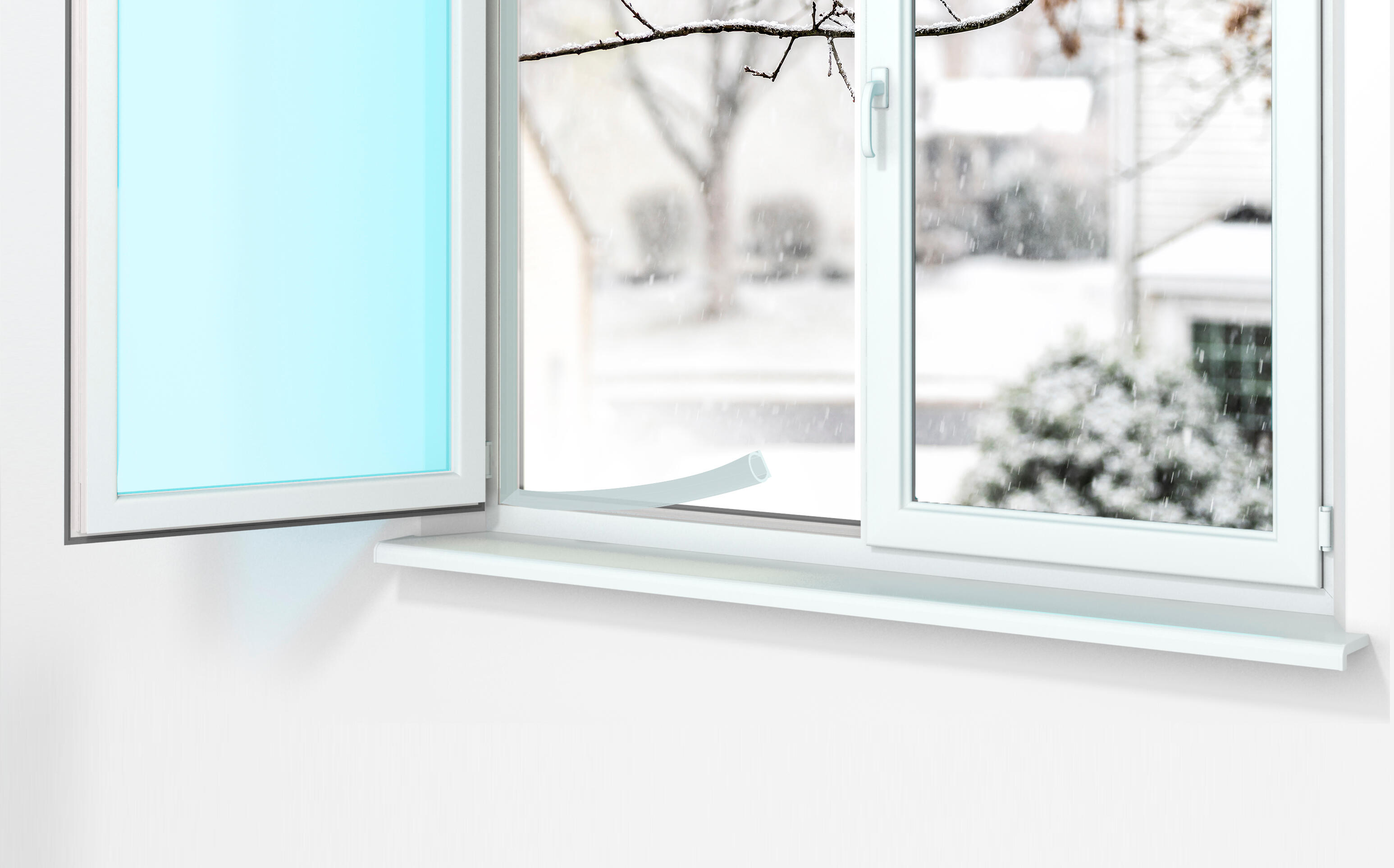 Joint de porte et fenêtre AXTON 1 à 7 mm, L.6 m transparent - 4