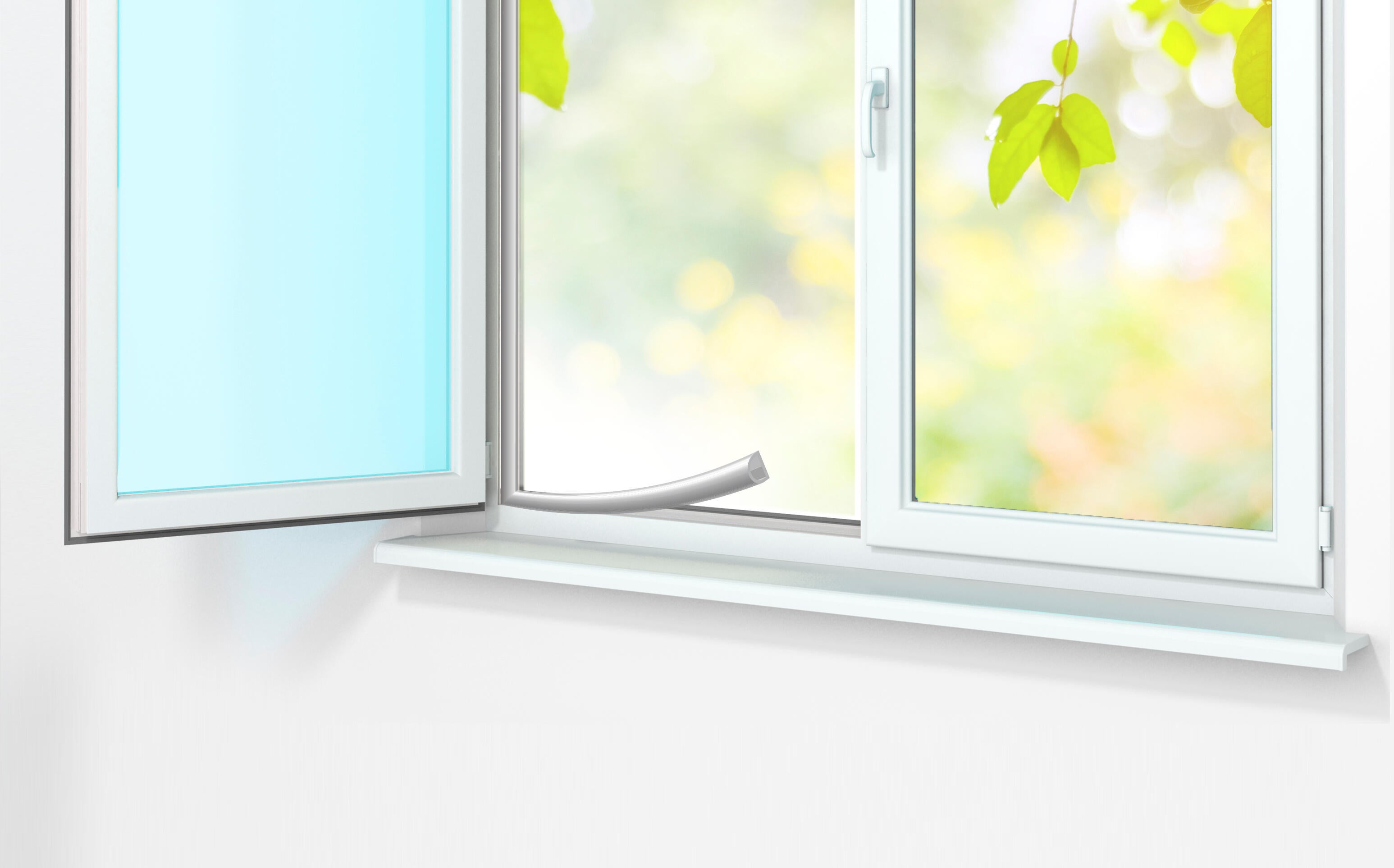 Joint de porte et fenêtre AXTON 2 à 6 mm, L.6 m blanc - 2