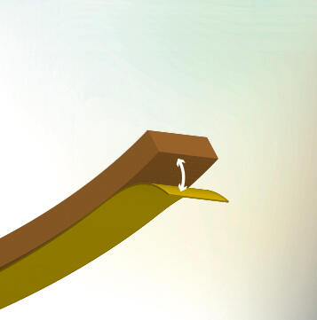 Burlete para ventanas y puertas AXTON adhesivo en color marrón,  9 mm de anchura x 6 m de longitud. Impide el paso del agua. Perfil junta plano. Recortable. Tipo de instalación encolado. - 3