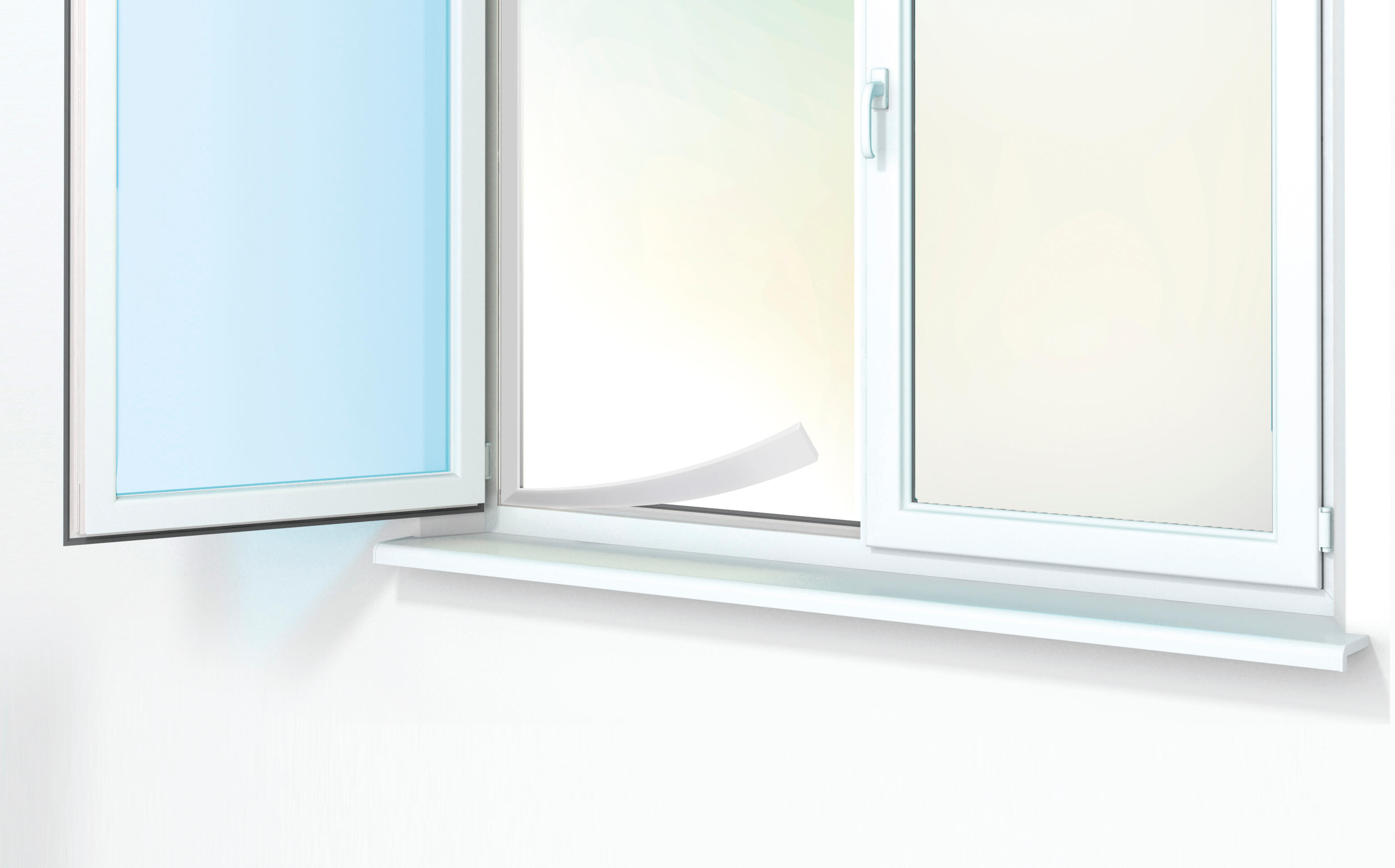 Uszczelka izolacyjna samoprzylepna 1-4 mm / 6 m biała AXTON - 3