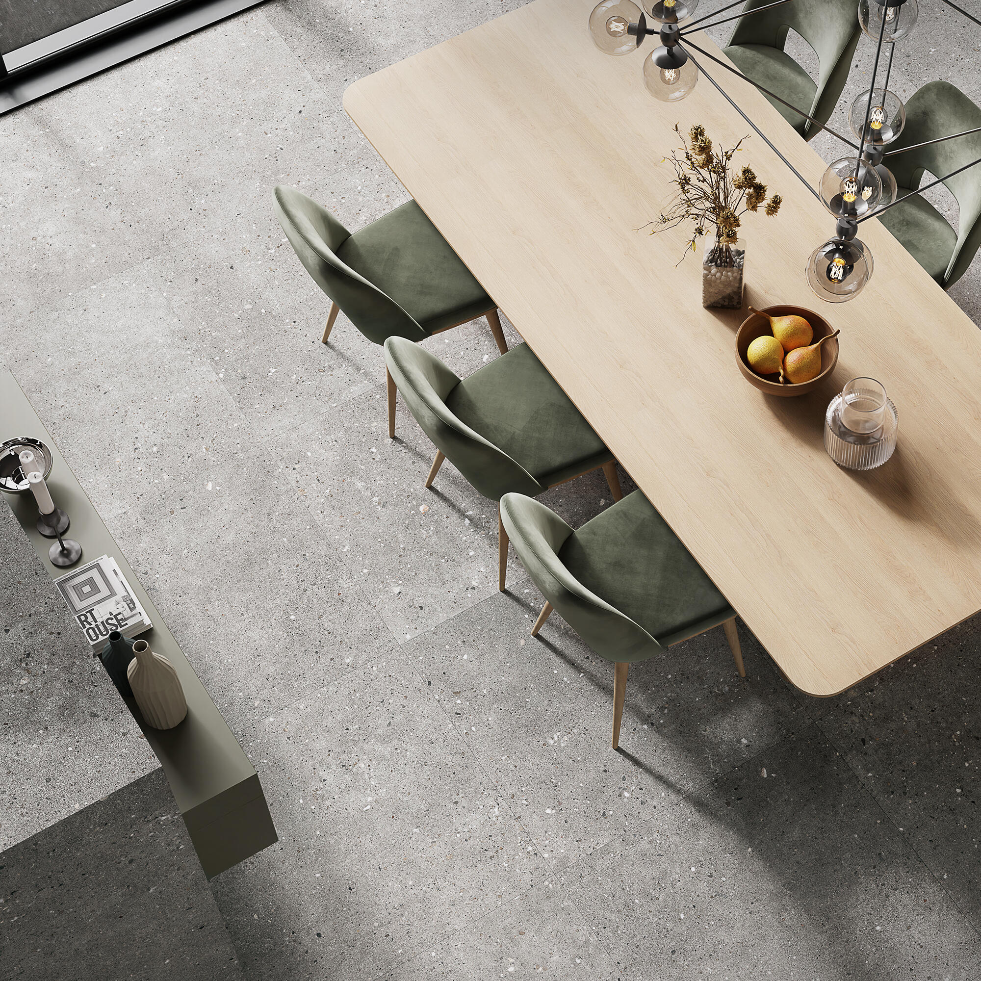 Gresie interior, 59.7 x 59.7 cm, Cavir, aspect piatra, gri, mat | Leroy ...