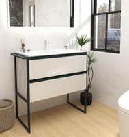 MUEBLE DE BAÑO MALVA BLANCO 80X45CM - 1