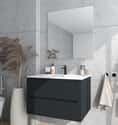 MUEBLE DE BAÑO BLUR NEGRO 80X45CM - 1