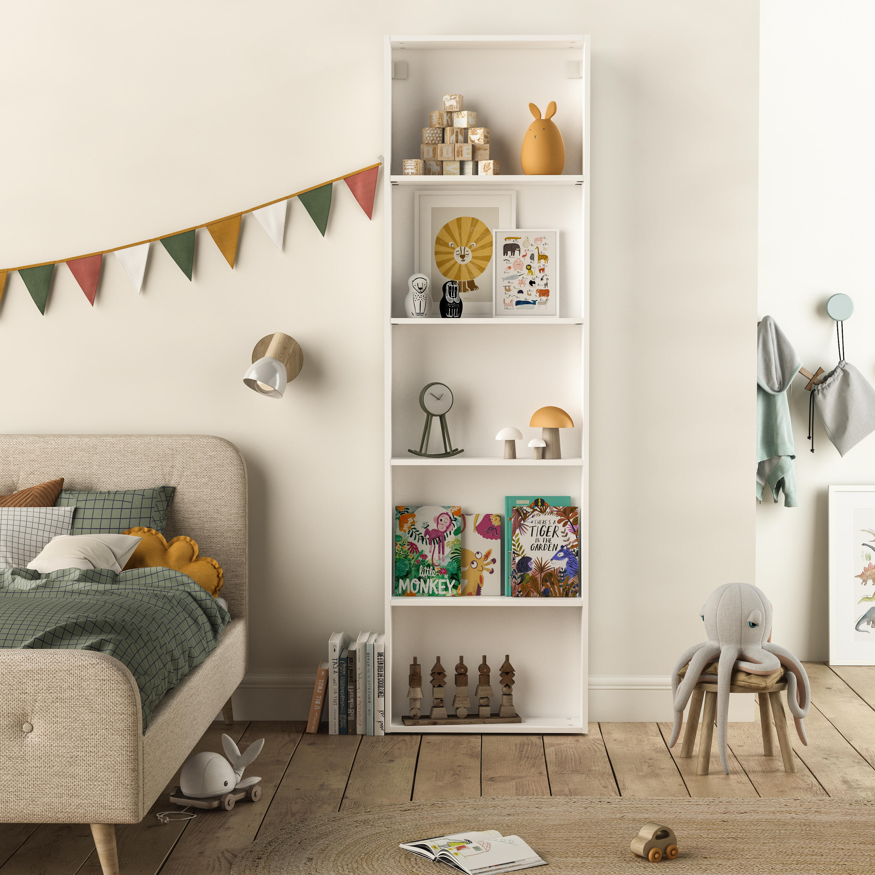 Lot de 2 Etagères SPACEO Evo'M blanc pour caisson L.60 X P.18cm - 5