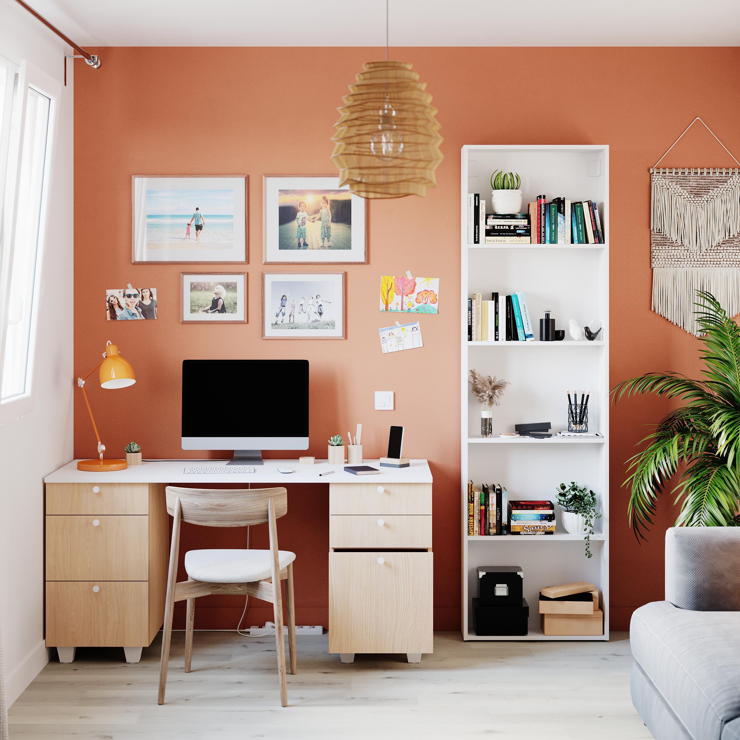 Lot de 2 Etagères SPACEO Evo'M blanc pour caisson L.60 X P.18cm - 3