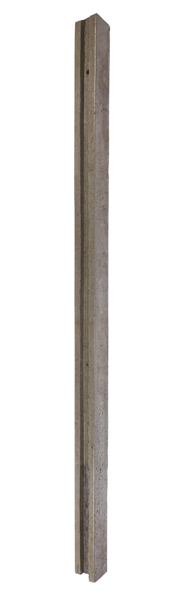 Poteau droit pour clôture en béton pleine, L.260 x H.260 cm x Ep.120 mm