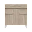 MUEBLE DE BAÑO LONDRES ROBLE 80X45CM 3 PUERTAS Y 2 CAJONES - 4