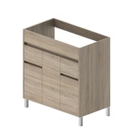 MUEBLE DE BAÑO LONDRES ROBLE 80X45CM 3 PUERTAS Y 2 CAJONES - 3