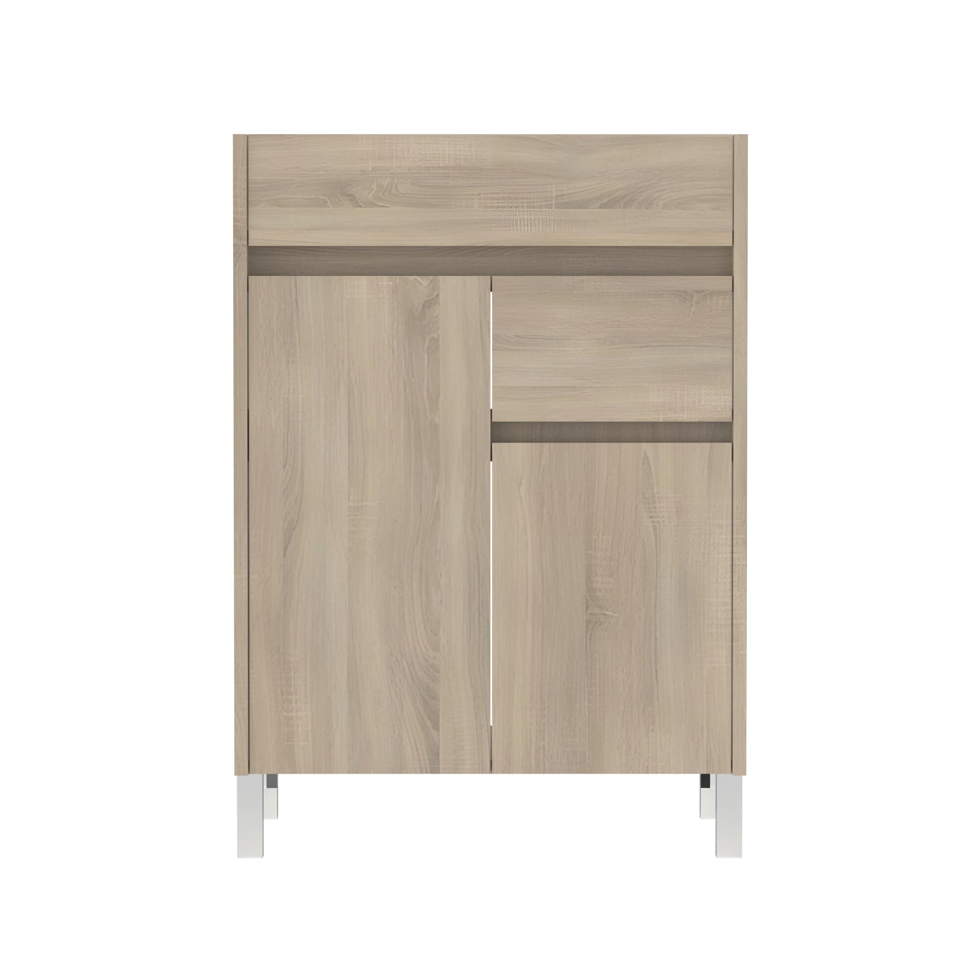 MUEBLE DE BAÑO LONDRES ROBLE 60X45CM 2 PUERTAS Y 1 CAJON - 4
