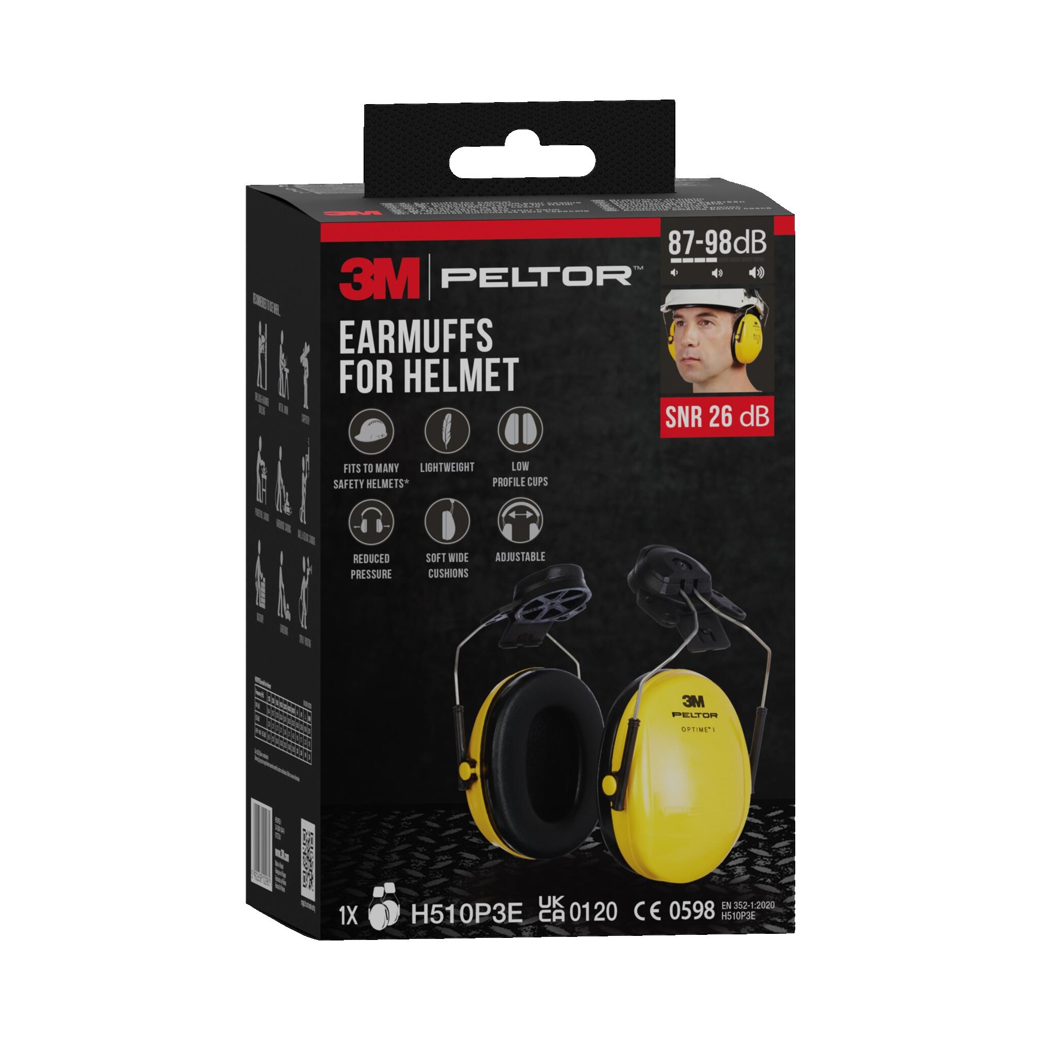 Protetor auditivo 26DB para capacete H510P3E 3M - 6