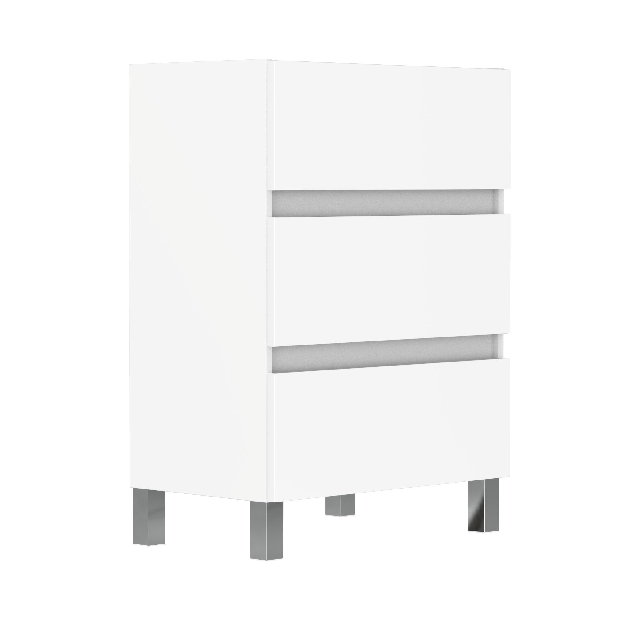 MUEBLE DE BAÑO LIMA BLANCO 60X39CM 3 CAJONES - 2