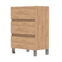 MUEBLE DE BAÑO LIMA ROBLE 60X39CM 3 CAJONES - 3
