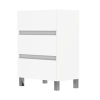 MUEBLE DE BAÑO LIMA BLANCO 60X39CM 3 CAJONES - 3