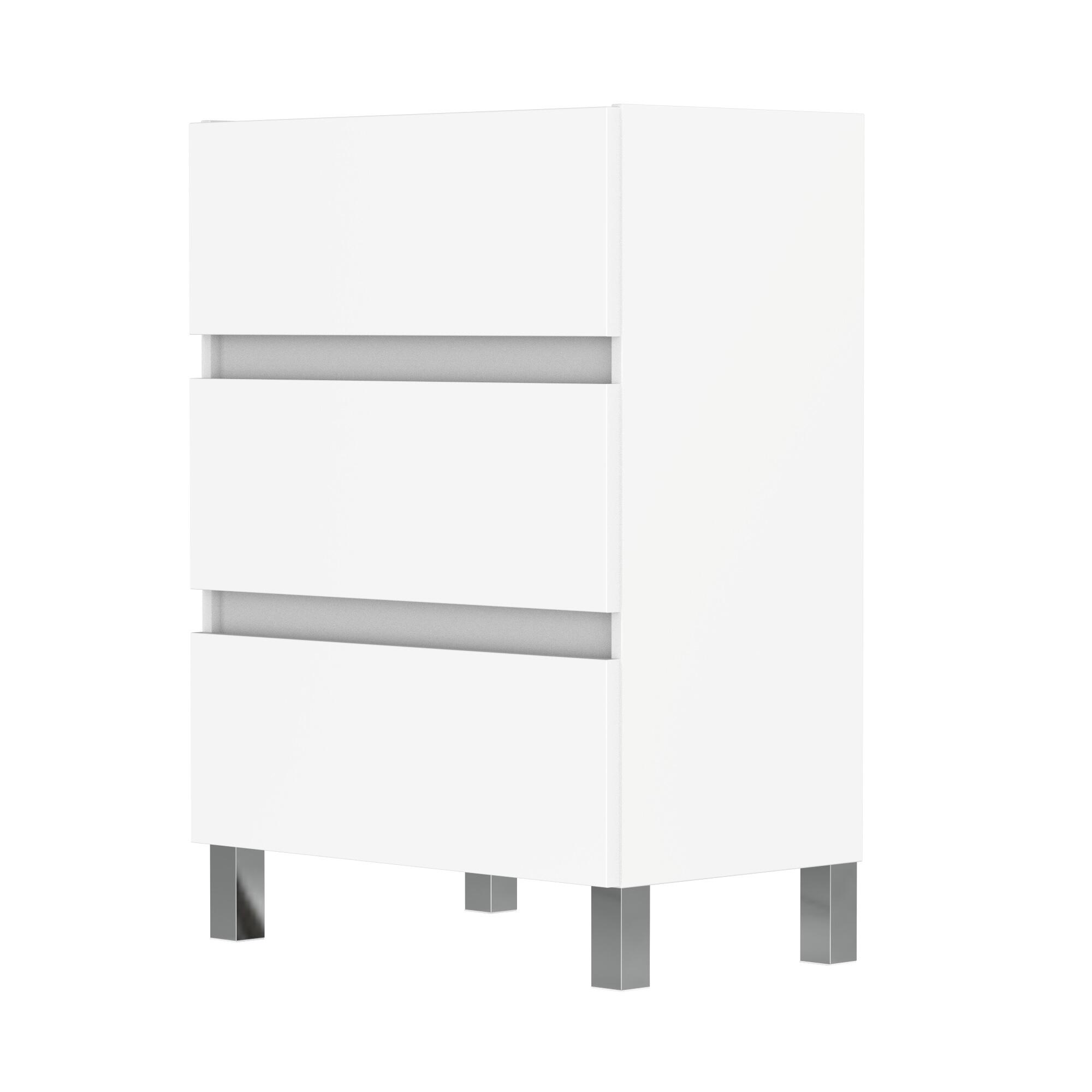 MUEBLE DE BAÑO LIMA BLANCO 60X39CM 3 CAJONES - 3