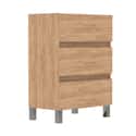 MUEBLE DE BAÑO LIMA ROBLE 60X39CM 3 CAJONES - 2