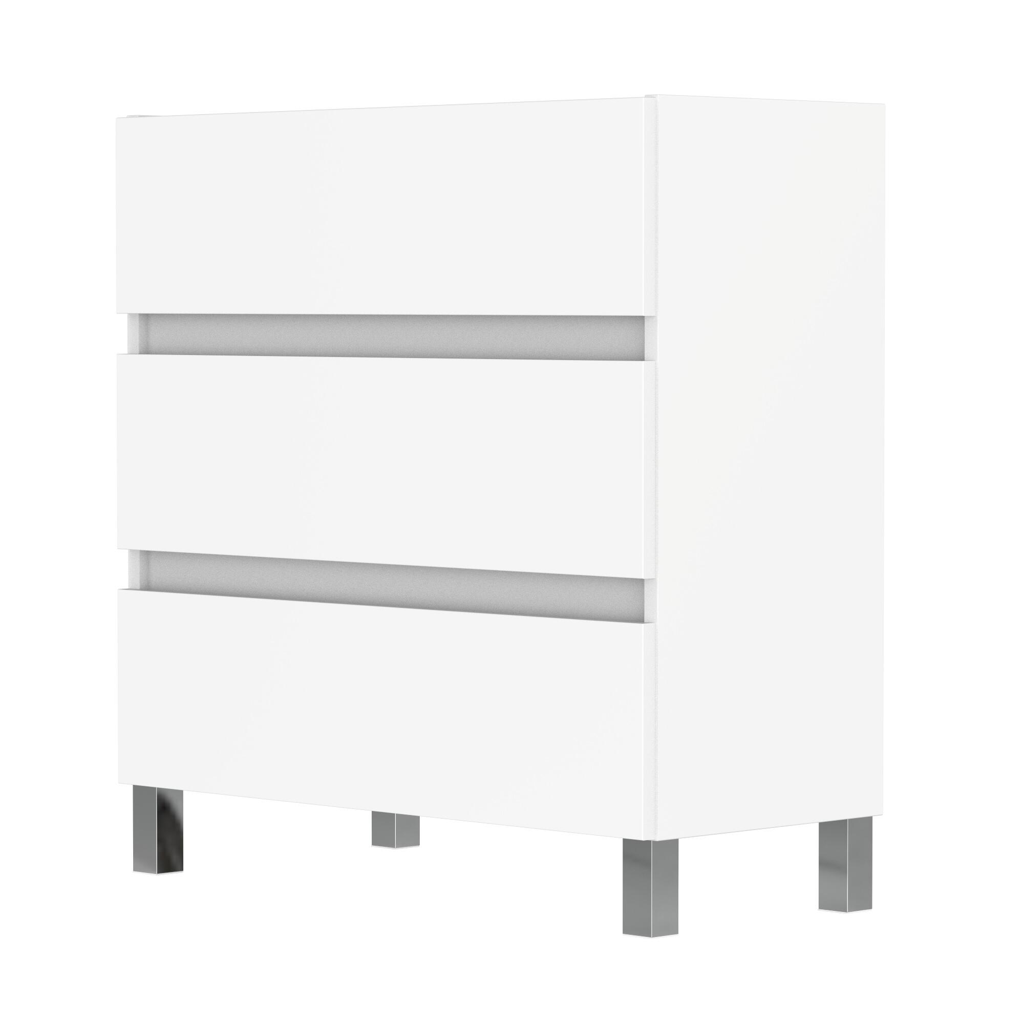 MUEBLE DE BAÑO LIMA BLANCO 80X39CM 3 CAJONES - 3