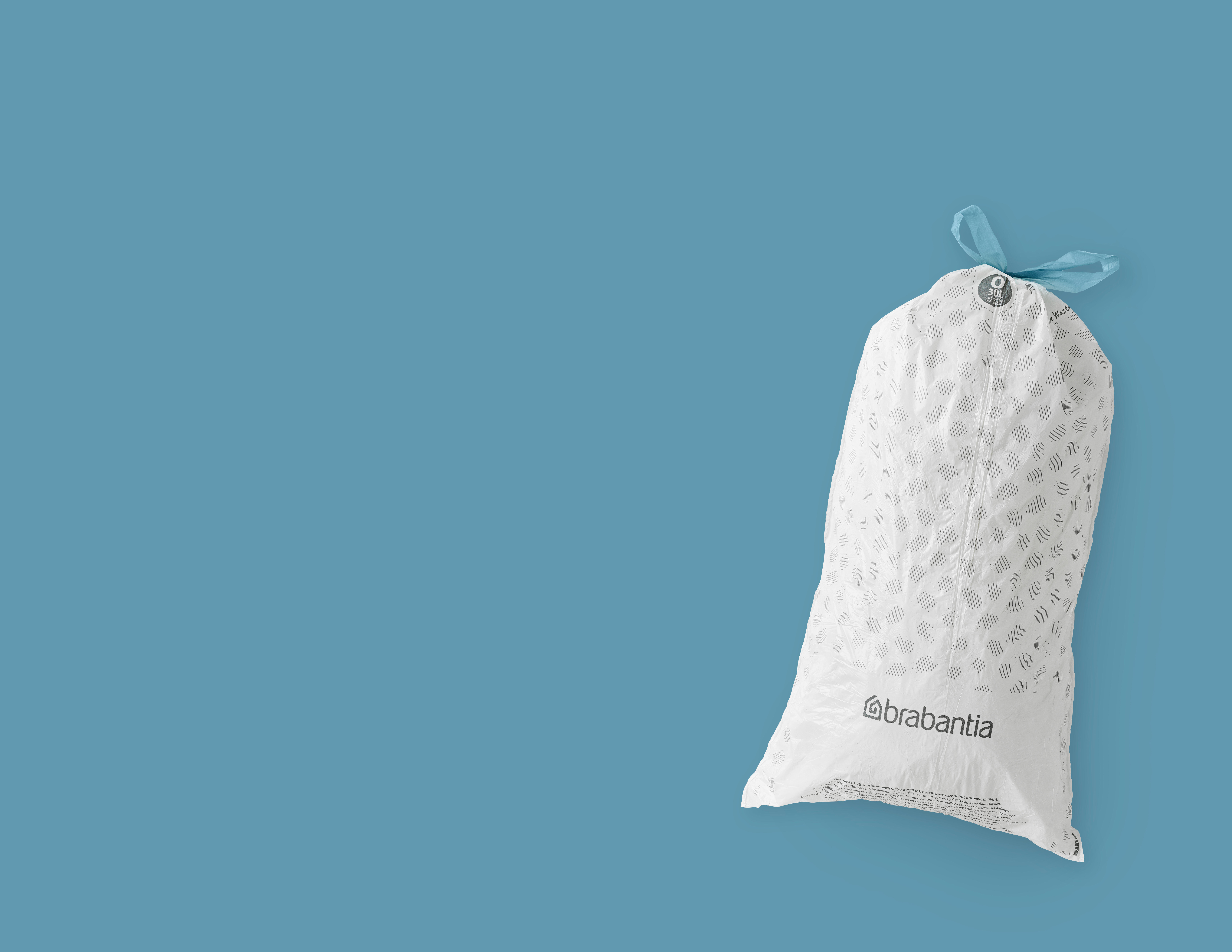 20 sacs-poubelle 30L BRABANTIA Perfectfit Code O blanc - 2