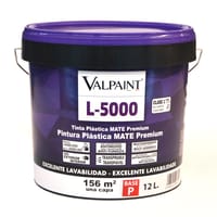 BASE PINTURA PLÁSTICA INTERIOR/EXTERIOR MATE L5000 12L TONOS CLAROS - 1
