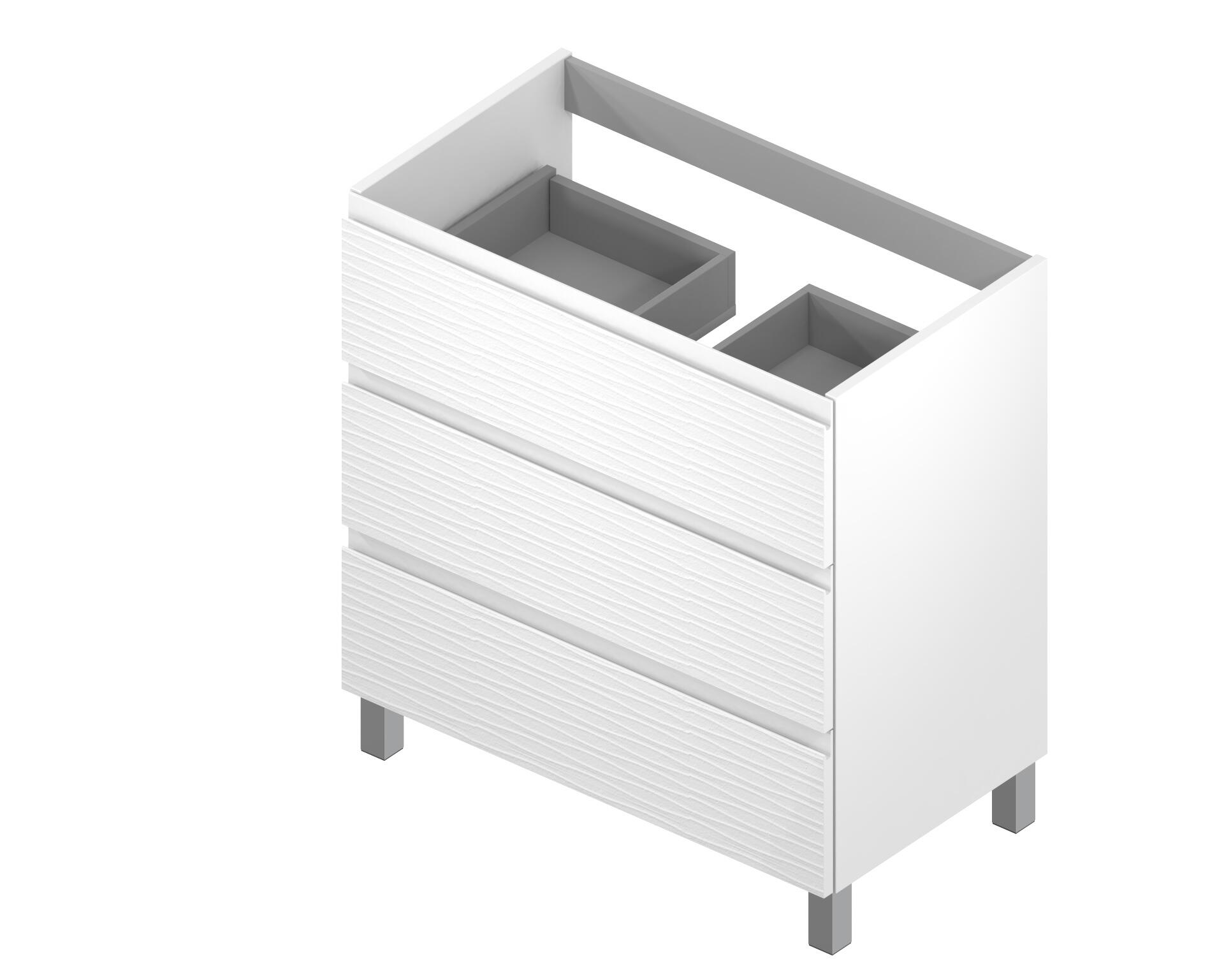 MUEBLE DE BAÑO NOVA  BLANCO 80X45CM - 3