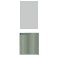 MUEBLE DE BAÑO CON LAVABO NOVA MINI VERDE 50X33CM 1 PUERTA - 5